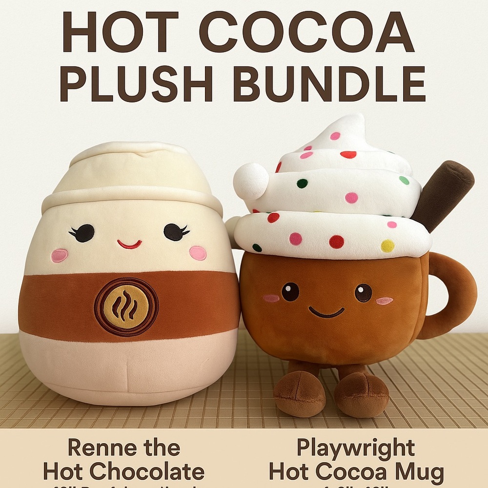 Winter Plush Bundle – Squishmallow Renne + Walgreens Cocoa Cup